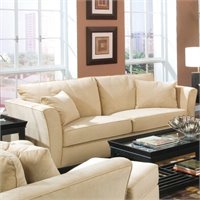 Coaster Park Place Contemporary Sofa with Flair Tapered Arms and Accent Pillows at Sears.com