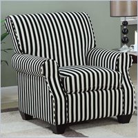 Coaster Club Chair in Black and White Stripes at Sears.com