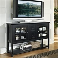 Walker Edison 52 in. Wood Console Table TV Stand in Black at Sears.com