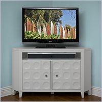 Martin Furniture Kathy Ireland by Martin Crescent TV Stand Corner Unit in White at Sears.com