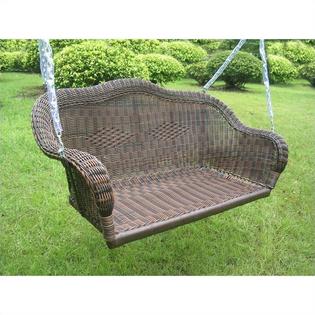 International Caravan Bradford Outdoor Patio Hanging Swing - Antique Black International Caravan Bradford Outdoor Patio Hanging Swing - Antique Black