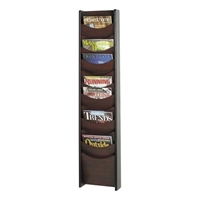 Safco 12-Pocket Wood Magazine Rack in Mahogany at Sears.com