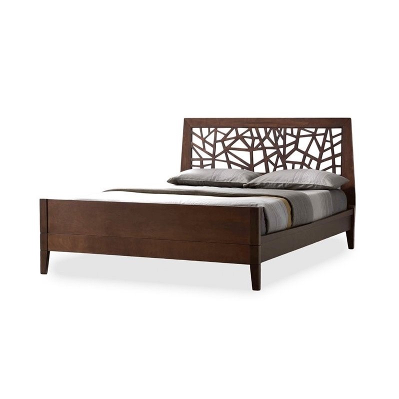 baxton studio wholesale interiors baxton studio solid wood platform base bed frame queen dark - Solid Wood Bed Frame Queen baxton studio wholesale interiors baxton studio solid wood platform base bed frame queen dark - Solid Wood Bed Frame Queen