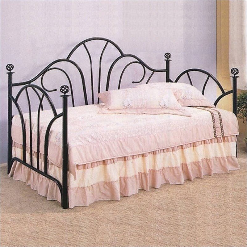 Coaster Twin Day Bed Pop Up Trundle Frame And Rail Coaster Twin Day Bed Pop Up Trundle Frame And Rail