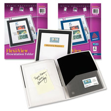 SPR Product By Avery Consumer Produs - 2-Pocket Folder With Front Window Letter-Size 2 Black at Sears.com