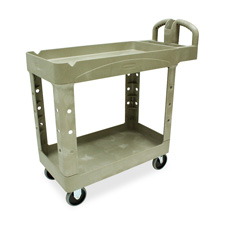 SPR Product By Rubbermaid Commercial Produs - 2-Shelf Cart w/Lipped Shelf 17-7/8"x39"x33-1/4" Beige at Sears.com