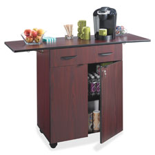 SPR Product By Safco Produs Company - Hospitality Cart 32-1/2"x20-1/2"x38-3/4" Mahogany/Black at Sears.com