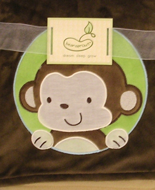 Pem America Bedding by Pem America 2 Ply Blanket Crib Throw Brown Monkey at Sears.com