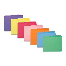 SMEAD MANUFACTURING CO Interior Folder, 1/3 Cut Tab, Letter, 100/BX, Purple at Sears.com