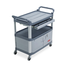 Rubbermaid Commercial Prod. Instrument Cart,w/ Full Size Drawer,40-3/5"x20"x37-4/5",Gray at Sears.com