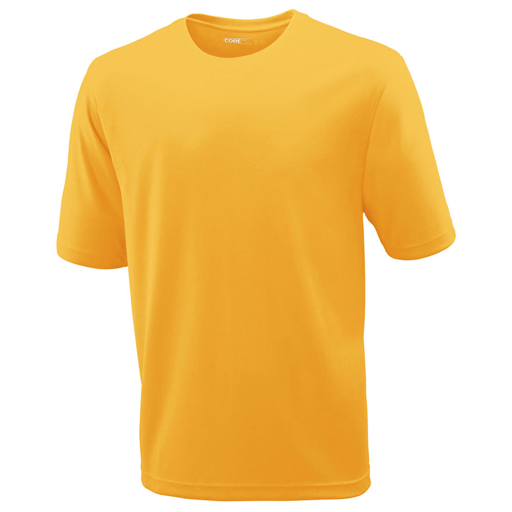 88182 Men's Moisture Wicking Pique Crew Neck T-Shirt Campus Gold-XXL