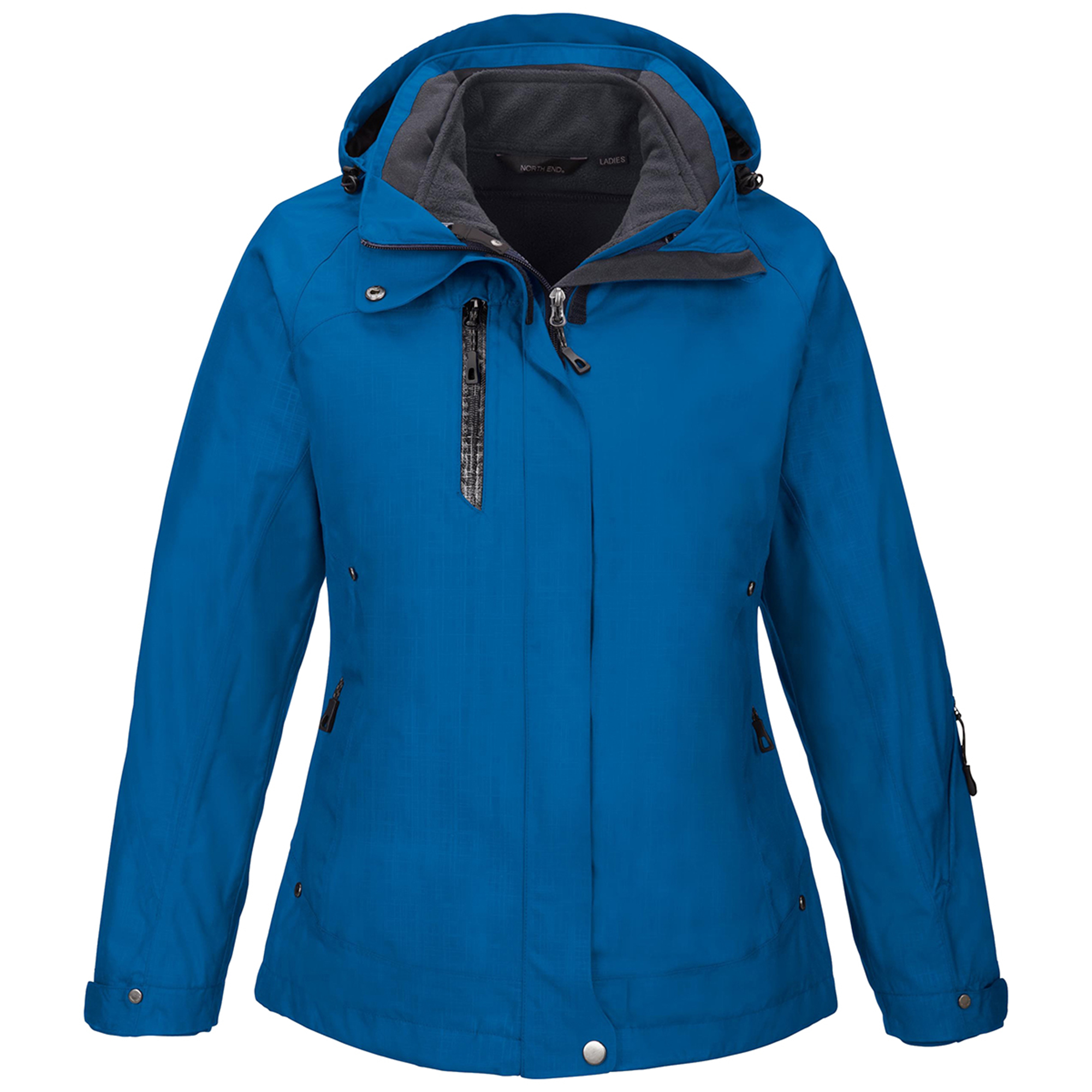78178 Women's Waterproof Polyester Fleece Jacket  Nauticl Blue-3X