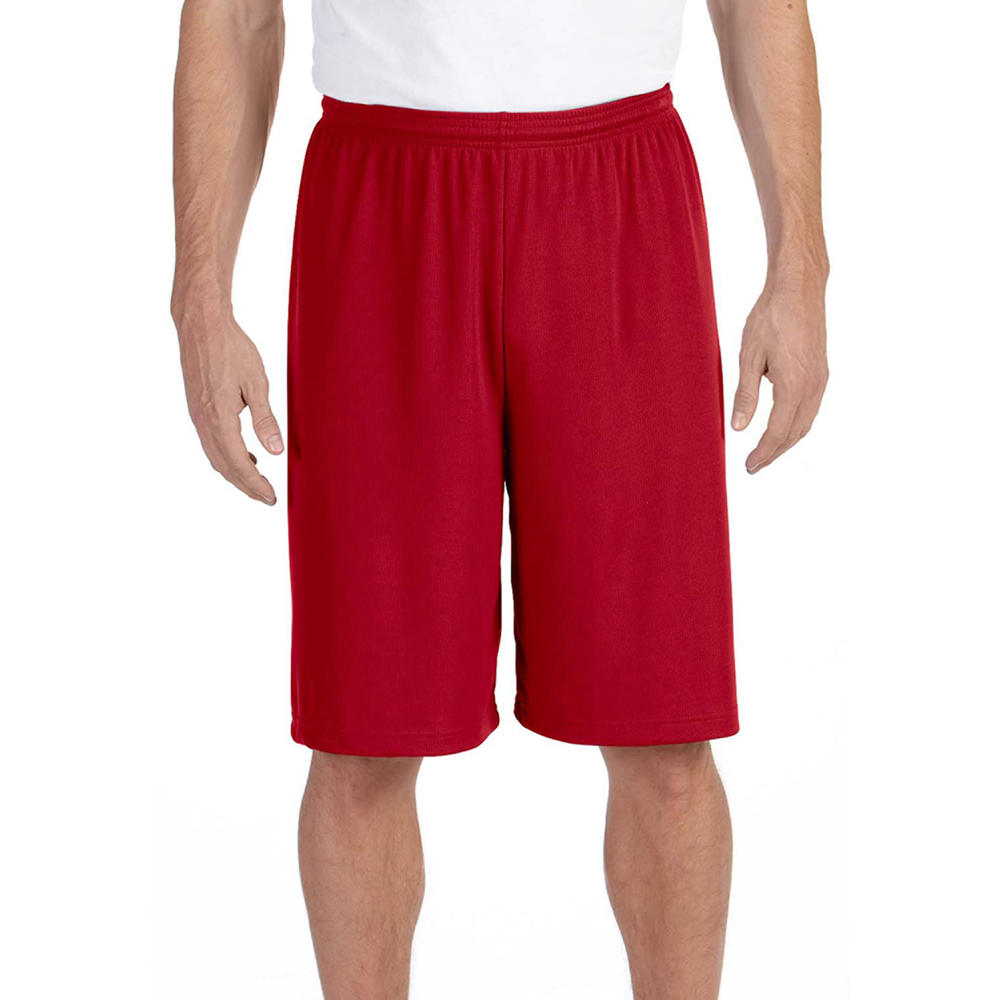 M6717 Men's Comfort Dry Wicking Mesh Anti-Microbial Short Sport Red-S