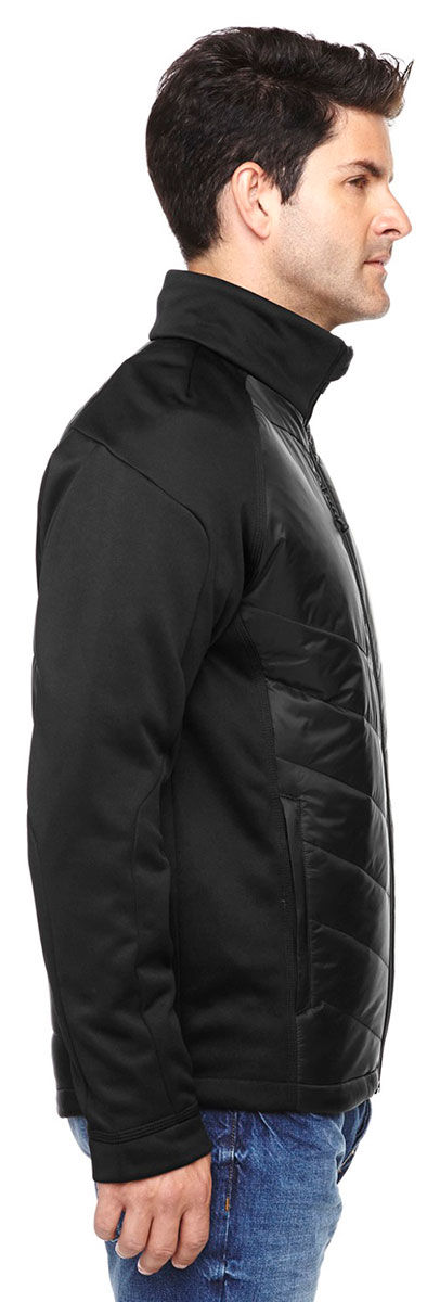 88662 Men's Coil Zippered Pocket Fleece Jacket  Olympic Red-XXL