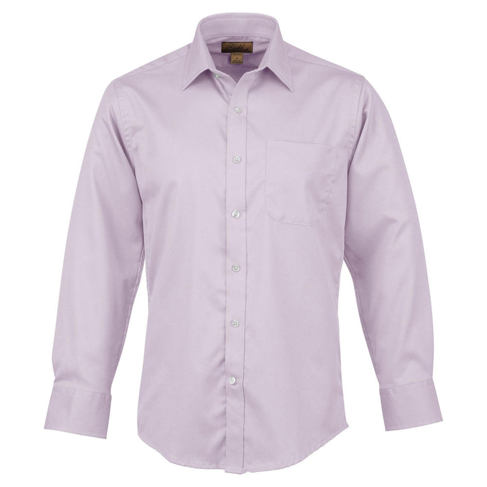 Men's Non-Iron Spread Collar Twill Dress Shirt