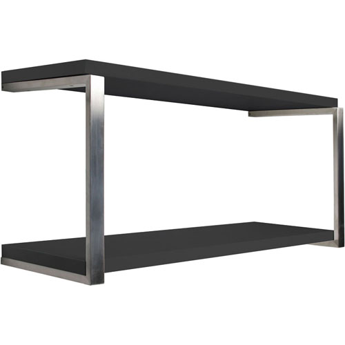 Dolle Shelving 32" x 12" Sumo Black Wood Shelf Kit with Two Arc Supports at Sears.com