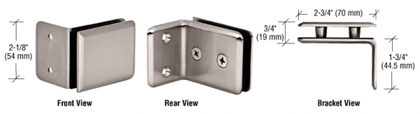 C.R. laurence CRL Brushed Pewter Grande Series Wall Mount Bracket at Sears.com