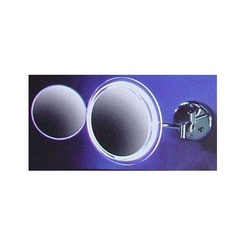 Zadro Products, Inc. Zadro 9" Makeup Magnifying Vanity Mirror, Satin Nickel, Multi-Mag, Wall Mount, Dual Arm, with Surround Light - Hardwire at Sears.com