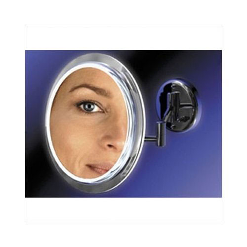 Zadro Products, Inc. Zadro 9" Makeup Magnifying Vanity Mirror, Satin Nickel, Surround Light, Dual Arm, 7X Magnification - Hardwire at Sears.com
