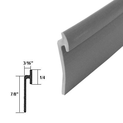 TechnologyLK Angled Gray Vinyl Framed Shower Door Drip Rail - 7 ft long at Sears.com