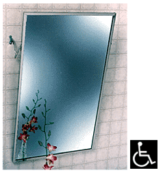 C.R. Laurence CRL 18" x 24" Stainless Steel Frame Adjustable "Tilt" Clear Mirror at Sears.com