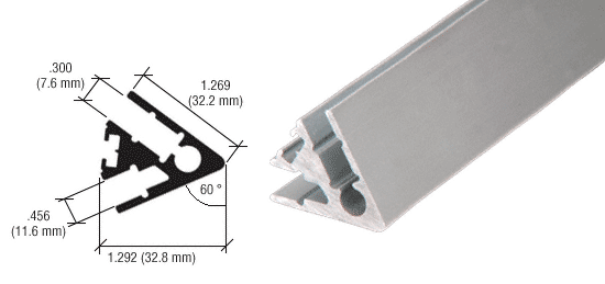 C.R. Laurence CRL Satin Anodized 60 Degree Showcase Rail at Sears.com