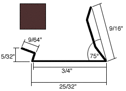 C.R. Laurence CRL Brown 3/4" Aluminum Snap-In Bead - 12 ft long at Sears.com