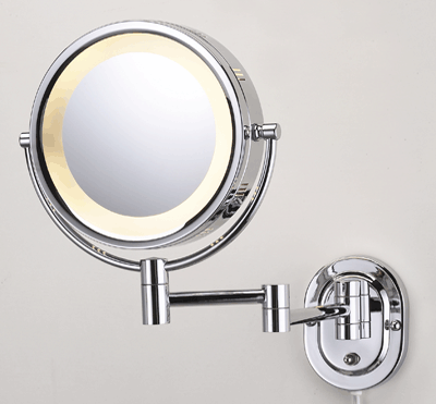 SeeAll 8" Chrome Finish Dual Sided Surround Light Wall Mount Makeup Mirror at Sears.com