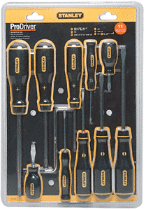 C.R. Laurence CRL Stanley Prodriver 11-Piece Screwdriver Set