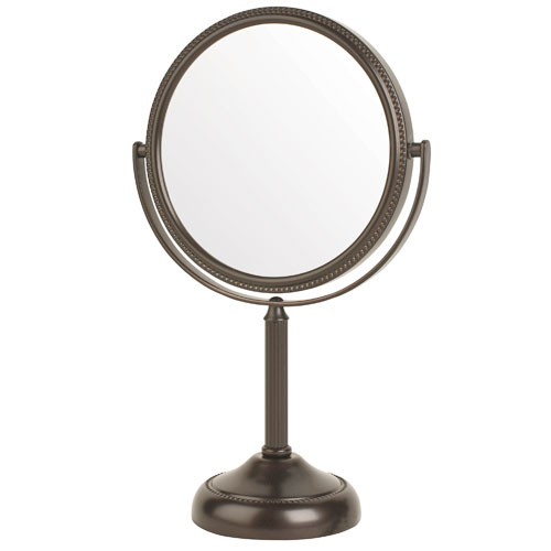 Jerdon Mirrors Jerdon JP910BZP 6" Pedestal Vanity Makeup Mirror, 10x, Bronze Finish at Sears.com