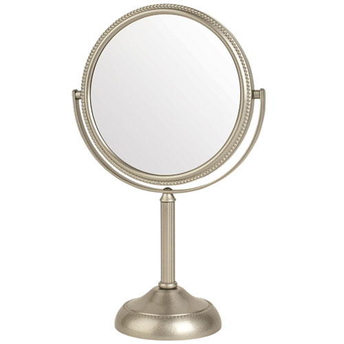Jerdon Mirrors Jerdon JP910NBP 6" Pedestal Vanity Makeup Mirror, 10x, Nickel Finish at Sears.com