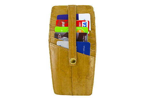 Gem Avenue MW30531 Smooth Eel Skin Leather Credit Card Holder Available in Different Colors Gem Avenue MW30531 Smooth Eel Skin Leather Credit Card Holder Available in Different Colors