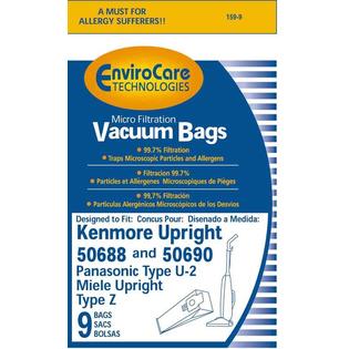 Envirocare For Kenmore 50688 or 50690 Style U Vacuum Cleaner Bags - Generic - 9 pack Envirocare For Kenmore 50688 or 50690 Style U Vacuum Cleaner Bags - Generic - 9 pack