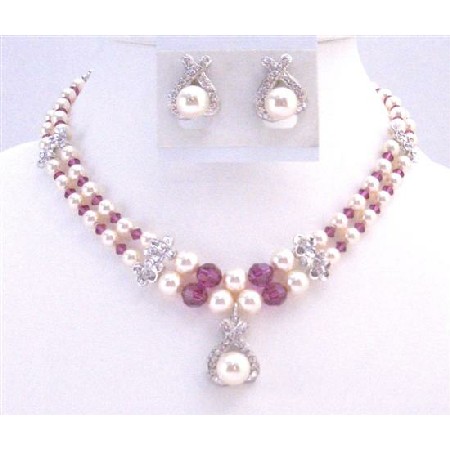 FashionJewelryForEveryone.com Mother Of Groom Jewelry Double Stranded Necklace Swarovski Ivory Pearl at Sears.com