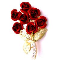Fashion Jewelry For Everyone Collections Valentine Gift Red Rose Bouquet Cake Brooch Christmas Wedding Gift at Sears.com