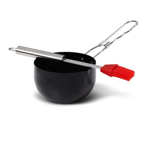 Lifetime Brands Farberware BBQ 4-1/2-Inch Sauce Pot and Basting Brush