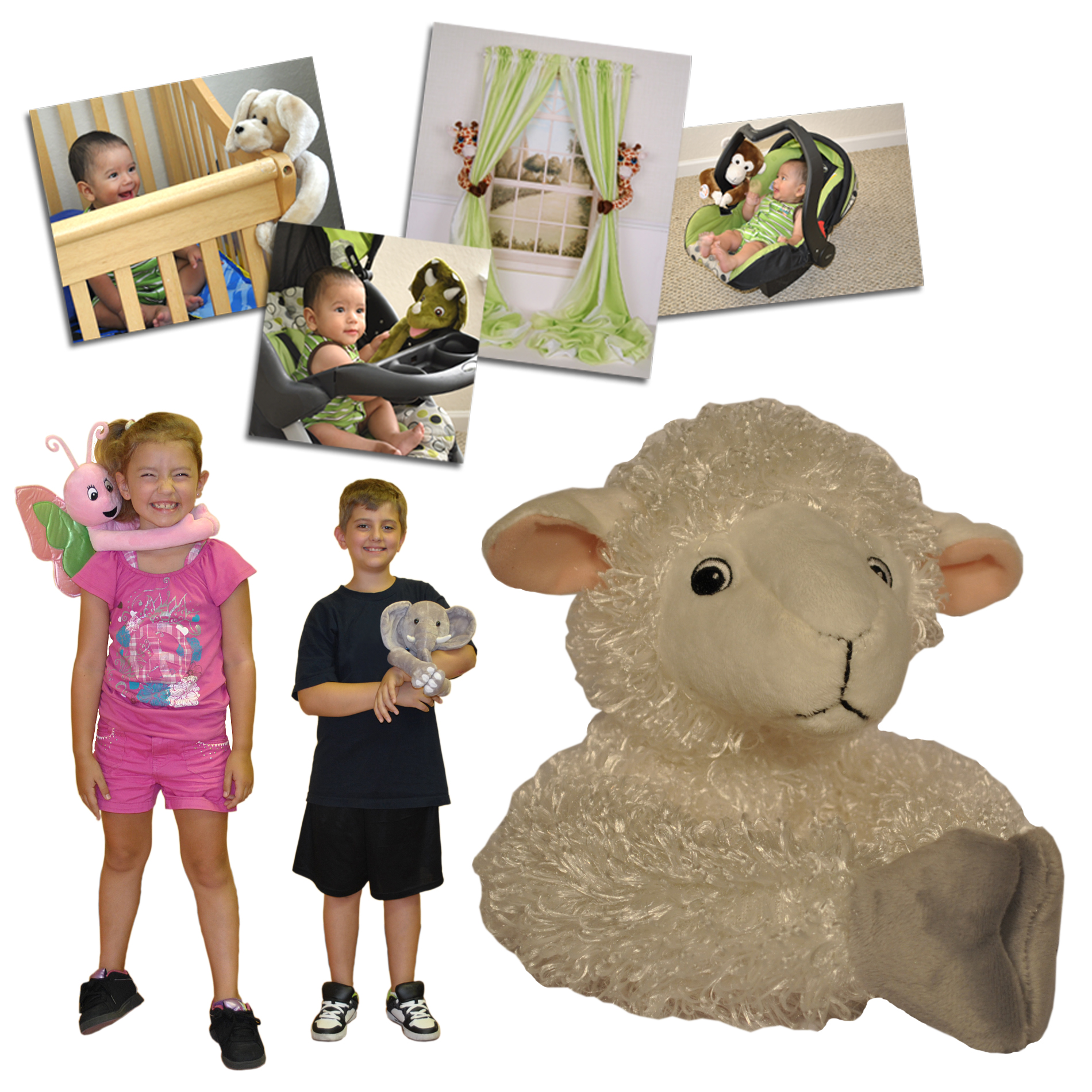 Curtain Critters Infant Baby Toddler Plush Farm Barnyard Peaceful Little Lamb Curtain Tieback Toy at Sears.com