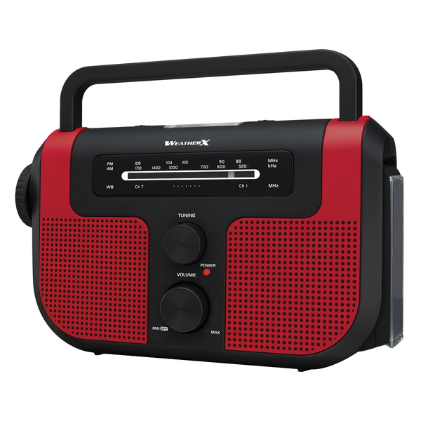 WEATHERX WR383R Weatherband AM/FM Radio with Flashlight WEATHERX WR383R Weatherband AM/FM Radio with Flashlight