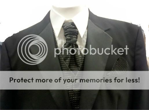 New Era Factory Outlet, Inc. New Men's Seven Piece Black Tuxedo Package with Vest & Ascot at Sears.com