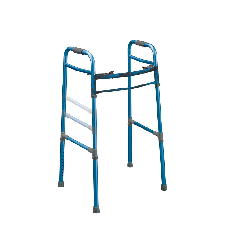 Drive Medical Deluxe Designer Two Button Folding Universal Walker, Color Blue - Drive Medical - 10248nbl-1 at Sears.com