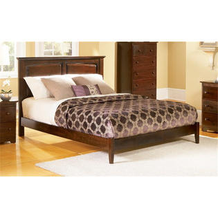 Atlantic Monterey Bed w/Open Footrail, Color Antique Walnut, Size Queen - Atlantic Furniture - AP8641004 Atlantic Monterey Bed w/Open Footrail, Color Antique Walnut, Size Queen - Atlantic Furniture - AP8641004
