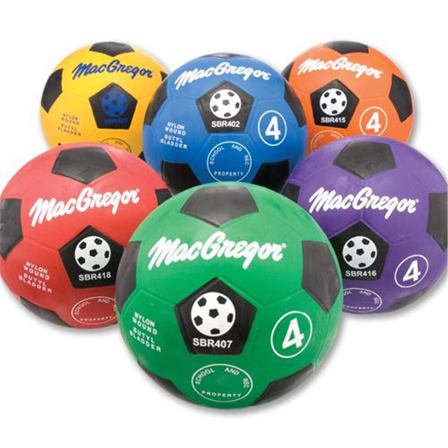 Macgregor Rubber Soccerballs Yellow 4 at Sears.com