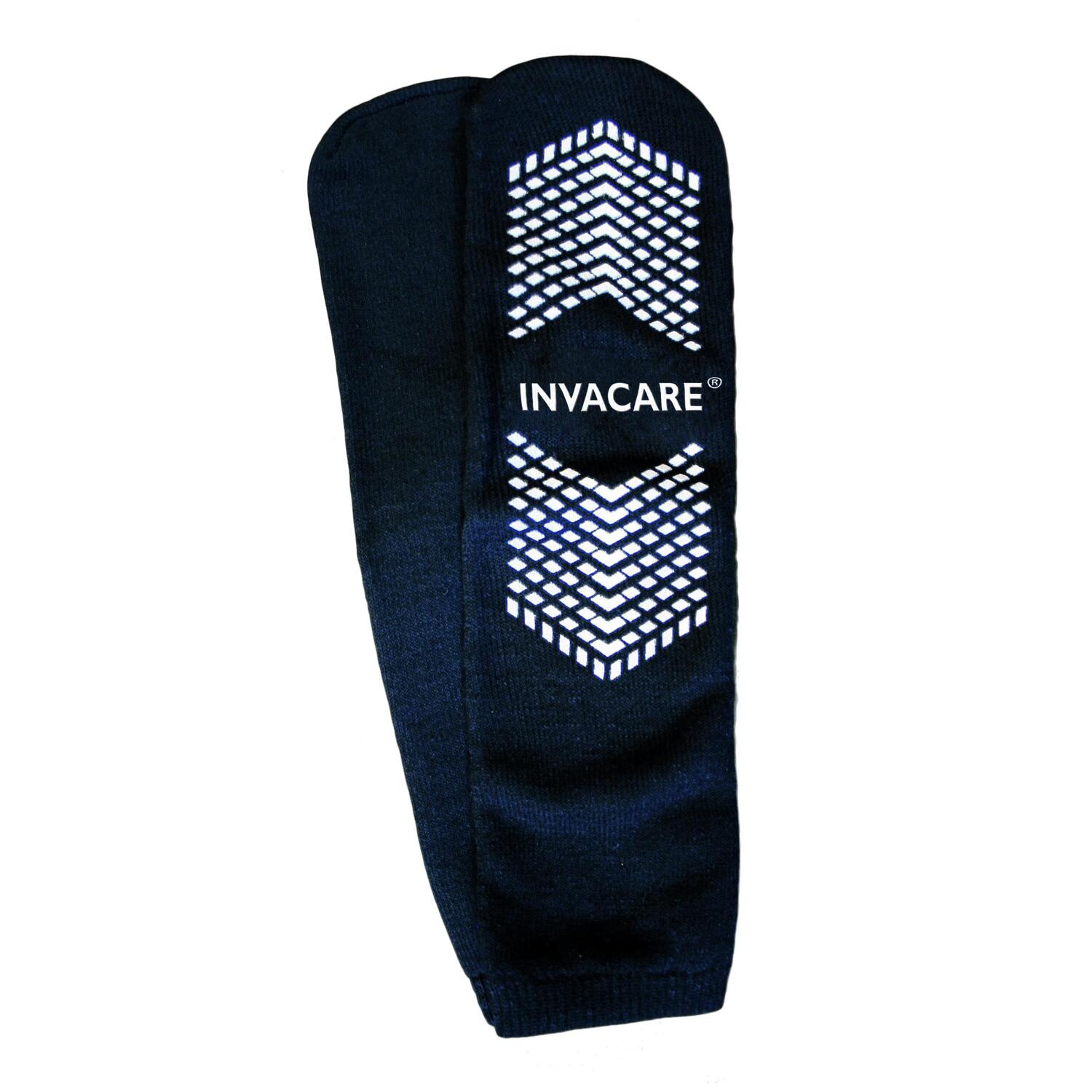 Invacarea Patient Slipper Socks Each Navy Adult XLarge Menas 10 Womenas 11.5