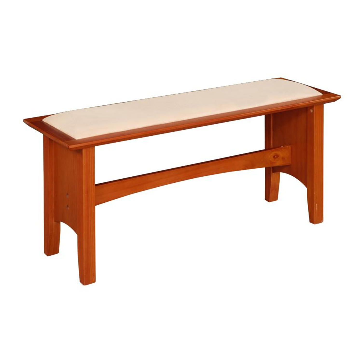 Linon Bench For Nook Set with Cherry Finish