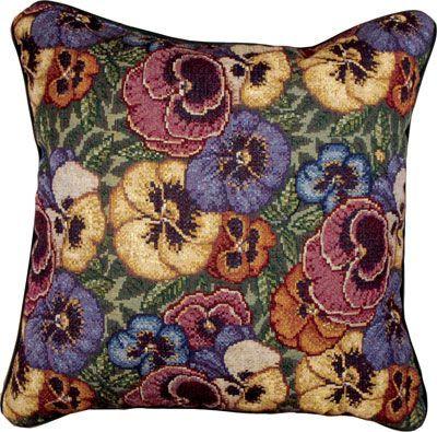 Simply Home Colorful Pansies Decorative Accent Throw Pillow 16" x 16" at Sears.com
