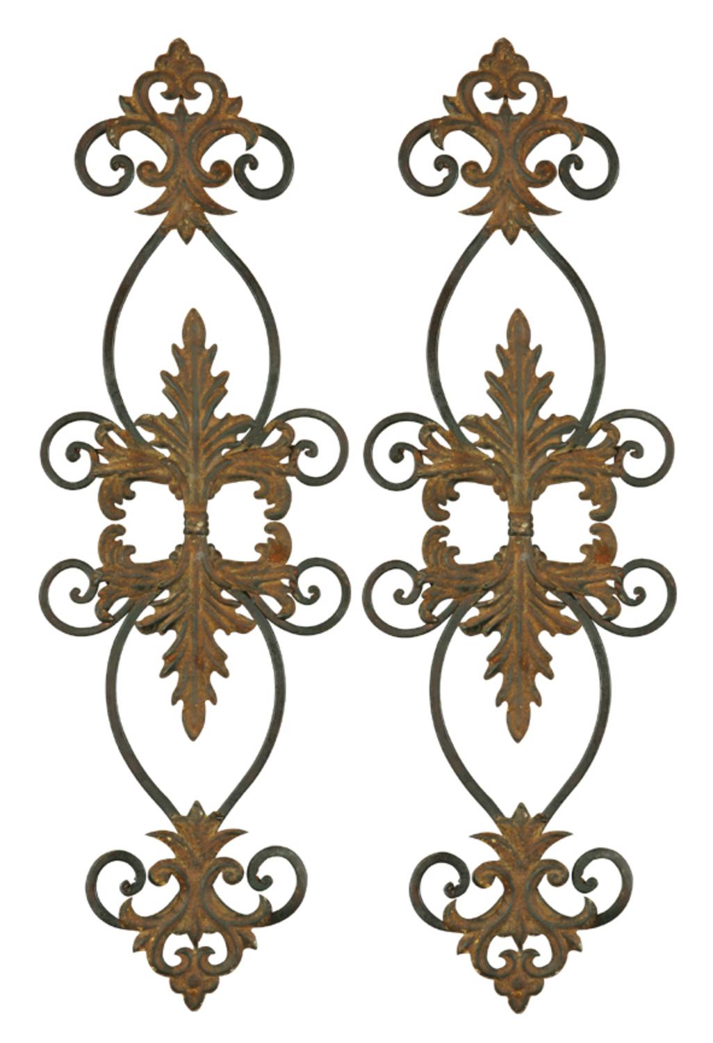 Metal Wall Scrolls toscana decorative vertical metal wall scroll Metal Wall Scrolls toscana decorative vertical metal wall scroll