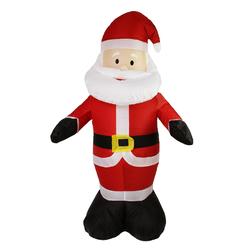 LB International 4 Inflatable Lighted Santa Claus Christmas Yard Art Decoration