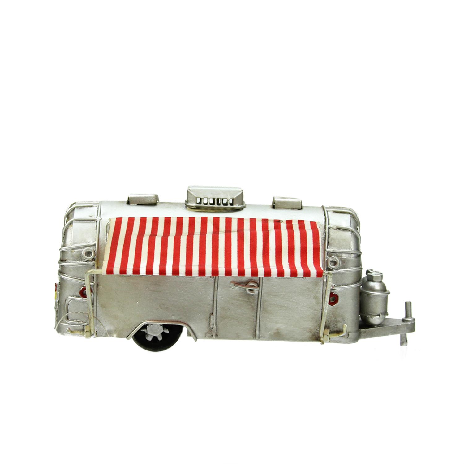 Gallerie II 65 Silver Vintage Style Camper With Red And White Striped Awning Christmas Village Gallerie II 65 Silver Vintage Style Camper With Red And White Striped Awning Christmas Village