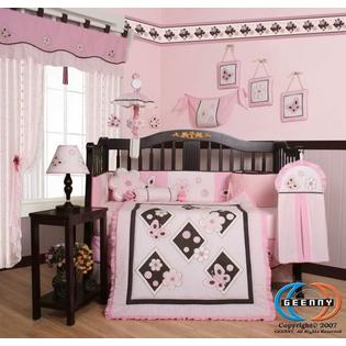 GEENNY Boutique Brand New GEENNY Pink Butterfly 13PCS Baby Nursery CRIB BEDDING SET GEENNY Boutique Brand New GEENNY Pink Butterfly 13PCS Baby Nursery CRIB BEDDING SET