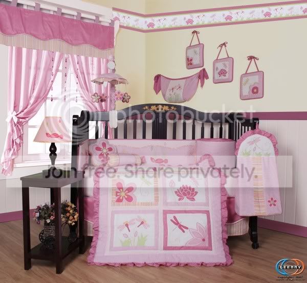 GEENNY Boutique Brand New GEENNY Designer Girl DragonFly 13PCS CRIB BEDDING SET at Sears.com
